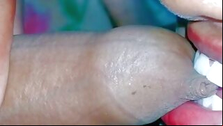 Beautiful Indian desi bhabhi delicious blowjob with CUM. Hot bhabhi sucking dick midnight blowjob webcam indian